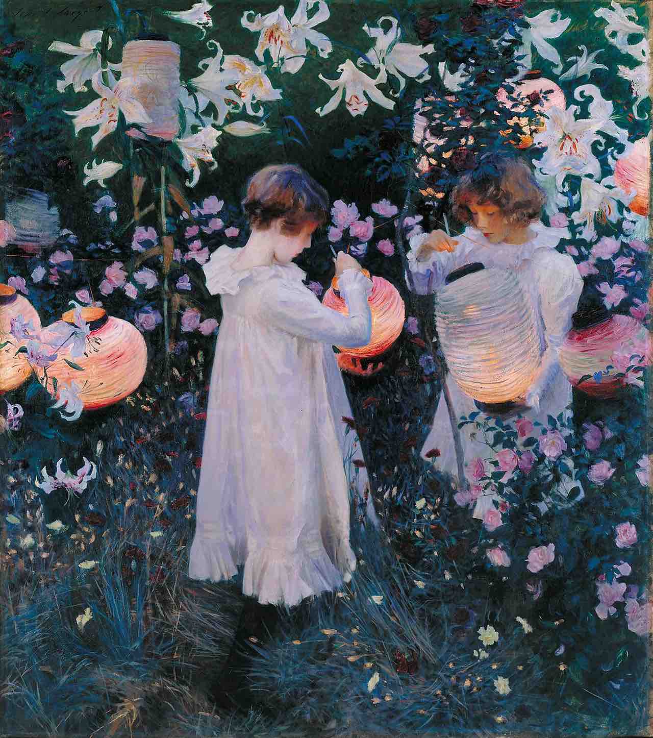 John Singer Sargent Painting Carnation, Lily, Lily Rose